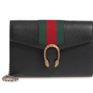 Dionysus Gucci wallet on a chain